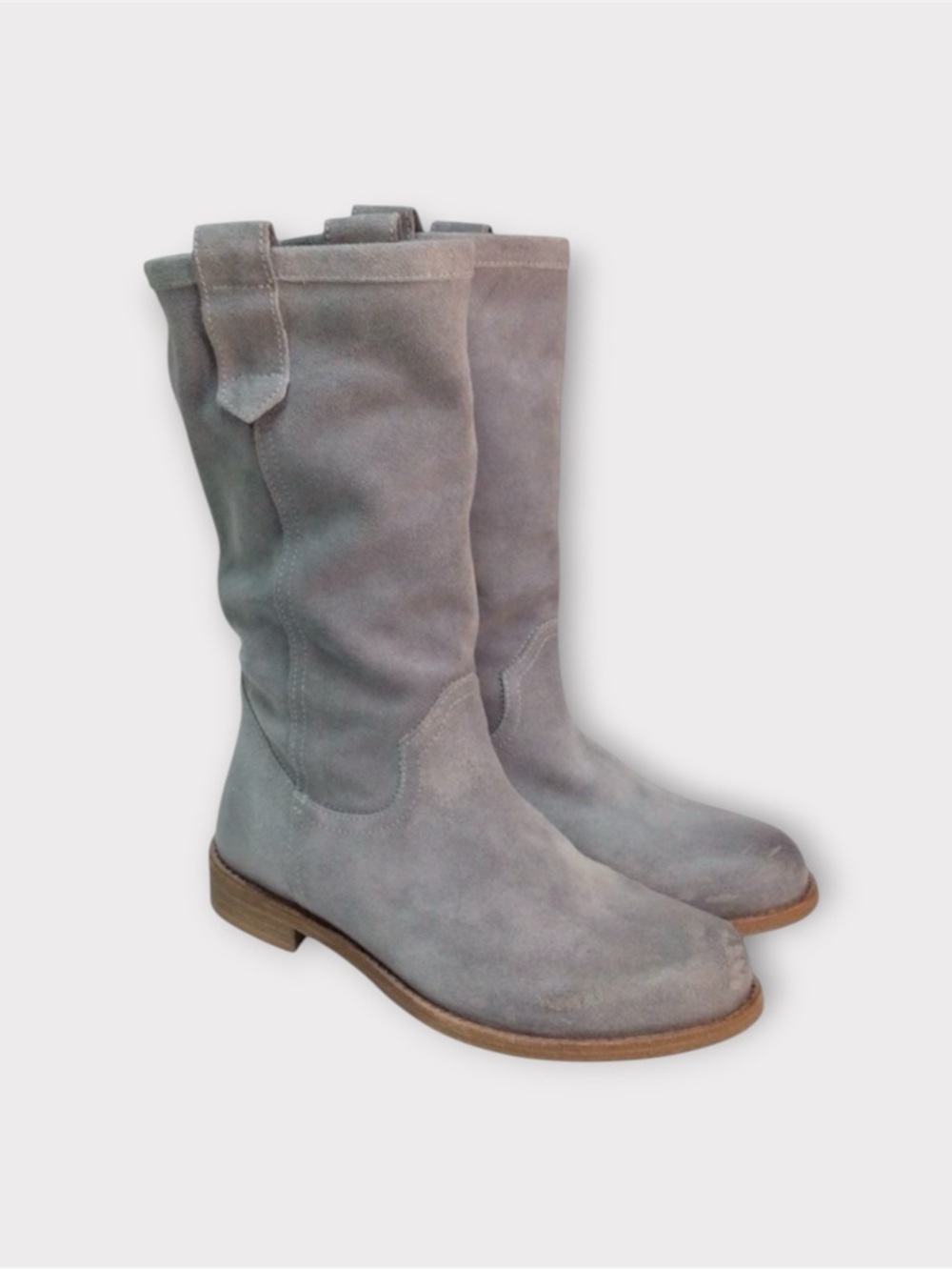 SUNDANCE Donovan Il Boots Suede Made in Italy Heather Gray Size 40